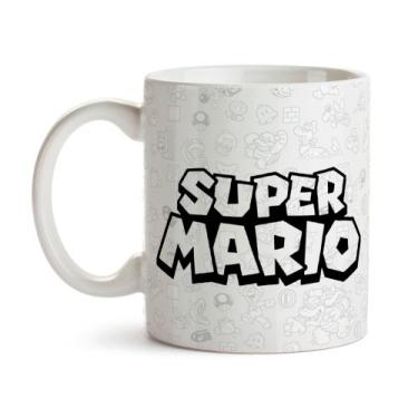 Imagem de Caneca Super Mario Xícara Porcelana 325ml + Caixa Presente - CanecaRei