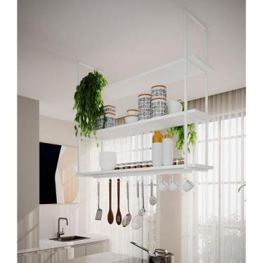 Imagem de Nicho de Teto Indústrial Denver 120cm Branco - NEW GREEN, BRANCO