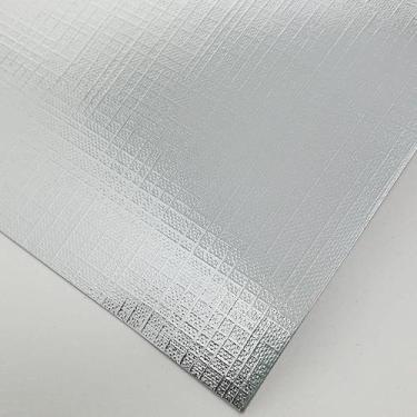 Imagem de Papel Laminada 30x30cm 180 gramas Texturizado Telado Prata Lamicote - 