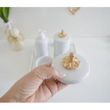Imagem de Kit Higiene Porcelana Bebê Banho Quarto K014 Provençal - Ciranda Arte 
