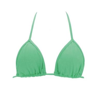 Imagem de Top Busto De Biquíni Praia Avulso Cortininha Simples - Estigma, Verde 