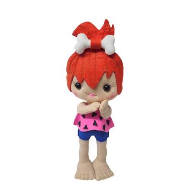 Imagem de Boneca Pedrita de Feltro c/ Base 26x12cm - 2834