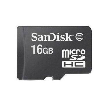 Imagem de Cartao Memoria Micro SDHC 16GB Sandisk com Adaptador SD