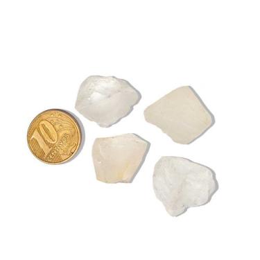 Imagem de Kit 4 Topázio Branco 15 a 20 mm Bruto Natural Pedra de 2025 - Cristais