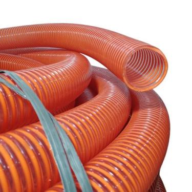 Imagem de Rolo de 10 Metros de Mangueira de Sucção Pesada Laranja 2 Polegadas Bo