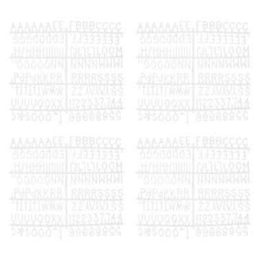 Imagem de PATIKIL Quadro de letras de 9,5 cm (3/10.2 cm), 7 peças, letras de feltro 1029 para quadros de cartas universais para quadro de cartas de plástico mutável, quadro de mensagens, branco