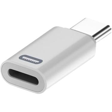 Imagem de Branco para Lightning fêmea para adaptador USB C macho 8PIN para adaptador tipo C, USB C para Lightning, cabos da série de carregamento rápido