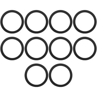 Imagem de YINETTECH 10 peças de vedação plana de borracha 45 x 36 x 2 mm adequado para sifões drenos sifão 1 1/2 polegada união porca junta de borracha sifão vedação de transbordamento