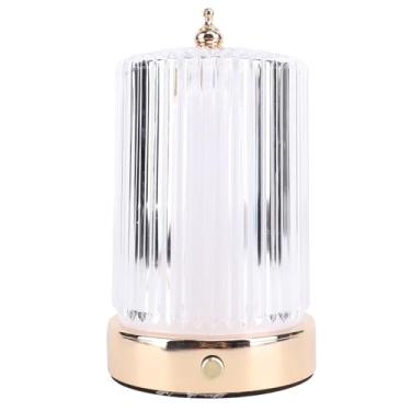 Imagem de Lâmpada LED Recarregável de Toque de Cabeceira, Controle de Brilho Regulável, Design Elegante, Brilho Suave, Adequado para Várias Configurações, Com Bateria Embutida