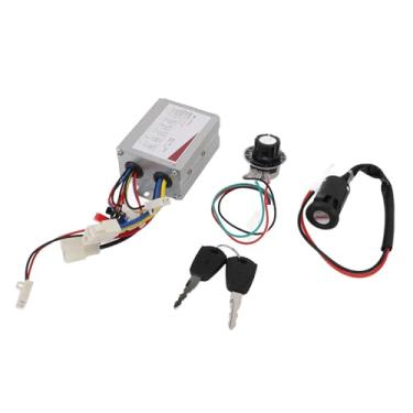 Imagem de Kit de Conversão para Bicicletas Elétricas, 12v, 500w, Controlador de Velocidade, Interruptor de Controle de Velocidade, Conjunto de Bloqueio de Chave para Triciclos Elétricos,