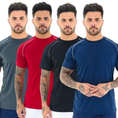 Imagem de KIT 4 Camisetas Dry Fit Masculina Treino Academia Corrida - LUNNA, Cin