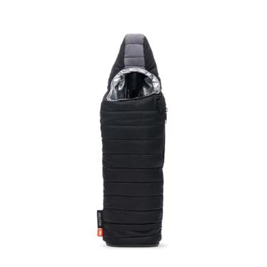 Imagem de Puffin - The Caddy Wine Bag - Insulated Wine Bottle Cooler I Liquor Bottle Insulator, Keep Drinks and Beverages Cold - Black/Pewter