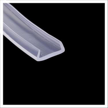 Imagem de Vedação em U de acabamento de borda, tira de vedação de borracha tsparent de borda de canal em U 6,56FT, vedação de borda de porta automotiva para isolamento acústico de janela/porta, altura