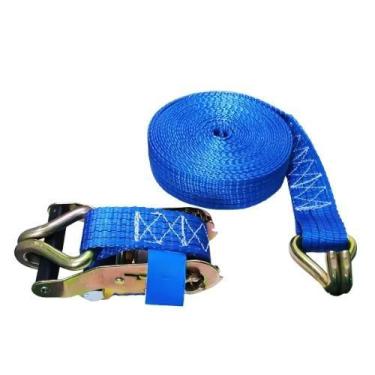 Imagem de Cinta Amarração 5 Toneladas 10 Metros Catraca  Transporte Pesado Carga