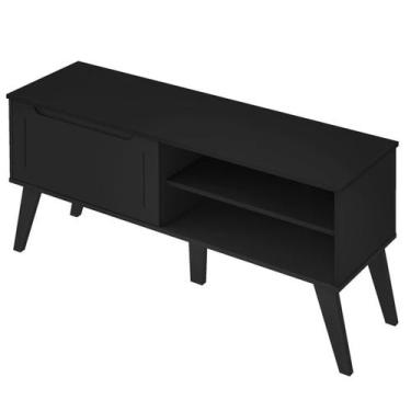 Imagem de Rack Bancada Para Tv 60 Pol 134 cm 4601 Preto ARLY - Milani Store, Pre