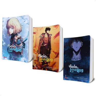Imagem de Solo Leveling Manhwa, Mangá Volume 3 Ao 5 KIT Colorido em Português BR