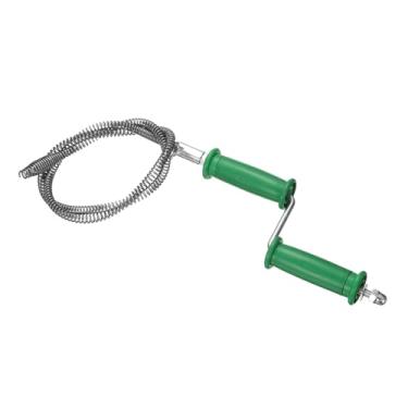 Imagem de HARFINGTON Cabo de drenagem 2/5" (10 mm) de diâmetro. Cabos de trado de limpeza de dreno manual de 1 m com conector de broca mola flexível desentupir cabelo para banheiro, cozinha, banheiro, banheira