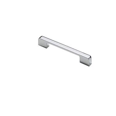 Imagem de Boxonly Puxador de armário puxadores de gaveta estilo americano galvanizado puxador de gaveta puxador de armário 1 peça (cromo brilhante, 138 * 23 * 12 mm)