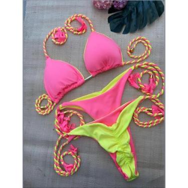 Imagem de Biquini Feminino Luxo Dupla Face Fio Bojo Levanta bumbum Linha Premium