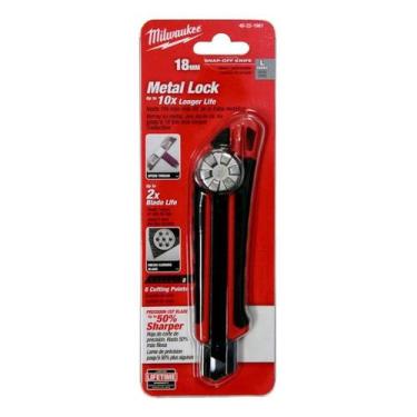 Imagem de Estilete Metal Lamina Milwaukee Ferramenta Profissional Original