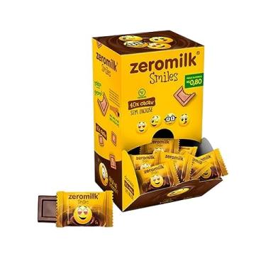 Imagem de Chocolate Vegano Zeromilk Smile Caixa com 30 unidades de 5g