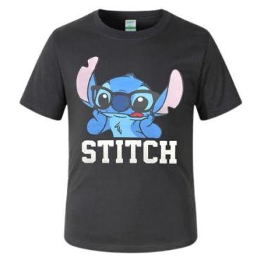 Imagem de Camisa Camiseta Infantil Lilo Stich Lillo Fantasia Personagens Meninos