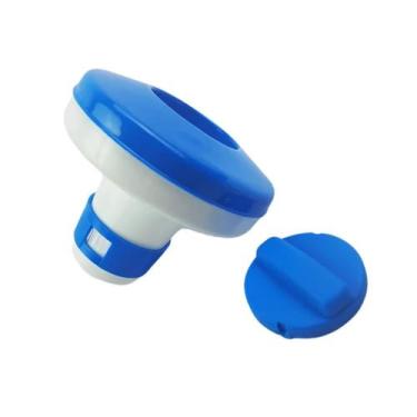 Imagem de Dosador Mini Clorador Redondo Para Pastilhas De Cloro Limpeza De Pisci