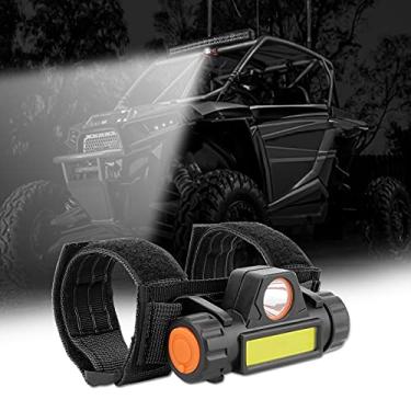Imagem de Luz de LED universal para montagem em barra de rolo, luz de trabalho interior Klutchtech compatível com UTV ATV Polaris RZR Golf Car Truck Off Road Pickup Barco - Preto