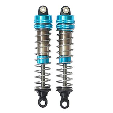 Imagem de GDOOL Kit de choque de veículo RC de liga de alumínio Hobby LG-ZJ03 25-ZJ03 FY-BZ03 FY-JSZ01 choques cheios de óleo X07 9115 S911 S920 S921 9120 9121 9125 9155 9156 Peças atualizadas para 1 :10 10 :12 caminhões RC (azul)