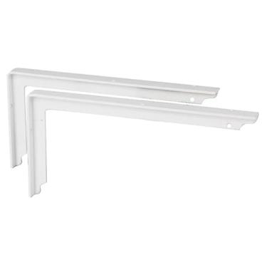 Imagem de Kit 2 Suporte prateleira, grapa, modelo parafusar, 15,20,25,30,35,40,50cm, pintura eletrostática (30)