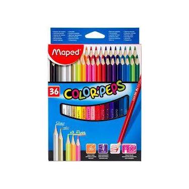 Imagem de Lápis de Cor Triangular Color Peps Star Estojo 36 Cores - Maped