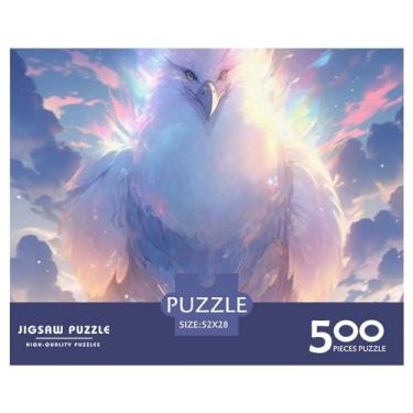 Imagem de Pássaro 500 peças de desenho animado fofo para adultos quebra-cabeça divertido alívio de estresse jogo intelectual decoração de casa jogo educativo premium e durável 500 peças (52 x 38 cm)