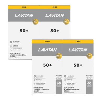 Imagem de Kit Lavitan 50+ Tradicional 4 Unidades 60 Cápsulas Cimed