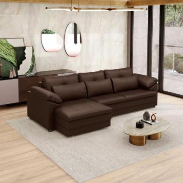 Imagem de Sofá Retrátil Elétrico Sala de Estar Nolan Bipartido 297cm Conforto Pr