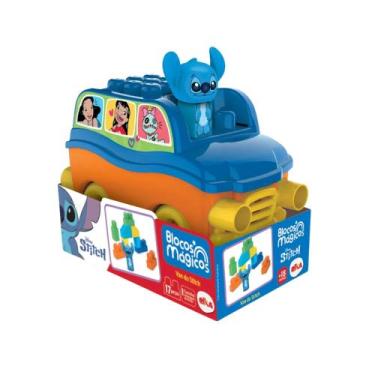 Imagem de Brinquedo Infantil Blocos de Montar Van do Stitch Elka - 1310