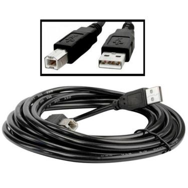 Imagem de Cabo USB compatível com Impressora - AM/BM - Versão 2.0 High Speed - 3 metros