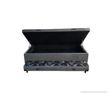 Imagem de Triplex Suede Cinza com Pistão À Gás