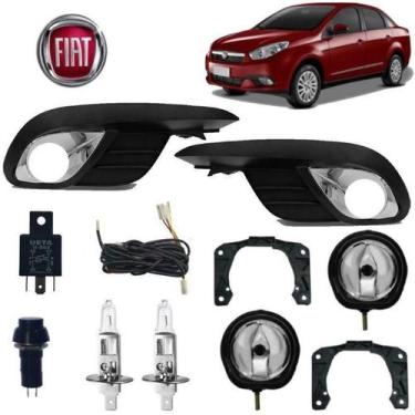 Imagem de Kit Moldura+Farol Neblina Grand Siena 2016 H1 Completo - BWR