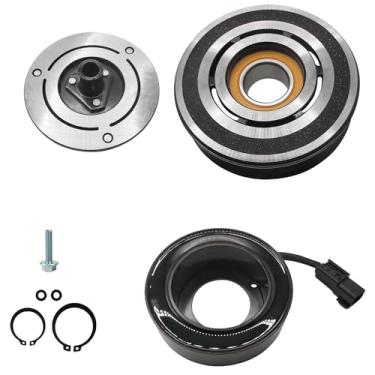 Imagem de Kit de montagem de embreagem de compressor A/C Bobina de rolamento de polia de placa 55111411AC Substituição para Ford F-250 2007-2010, kit de reparo automotivo de bobina de embreagem de ar