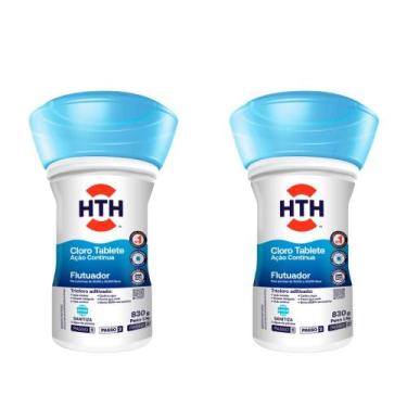 Imagem de Kit Duas Unidades De Cloro Flutuador Advanced 830g HTH