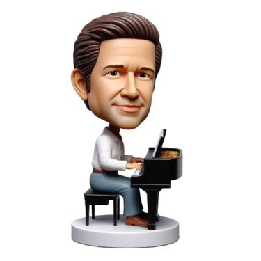 Imagem de Pianista personalizado Bobblehead feito à mão a partir de sua foto, presente incrível para amantes de música, pai, namorado, irmão, amigo, elegante, para fãs de música clássica
