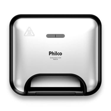 Imagem de Sanduicheira E Grill Philco Inox 2 Em 1 PGR27A 750W 110V