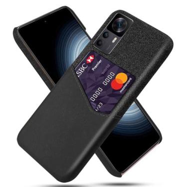 Imagem de Capa para Xiaomi Redmi K50 ULTRA,Tela e tampa de couro PU,Antideslizante,360°cobertura completa à prova de choque com 1 slot de cartão atrás,Prevenção de queda-Black
