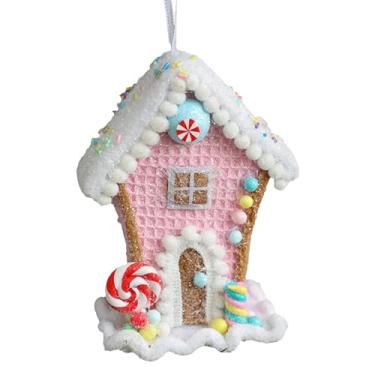 Imagem de Fancyes Pingentes de árvore de Natal Estatuetas de Natal Artes Enfeites Pendurados Decoração de Natal para Ano Novo Vitrine de Loja Mesa Aniversário, Estilo F, Tamanho real