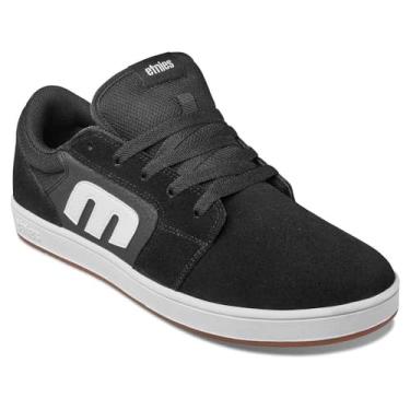 Imagem de Etnies Tênis de skate masculino Cresta Low Topboard, Preto/branco, 41