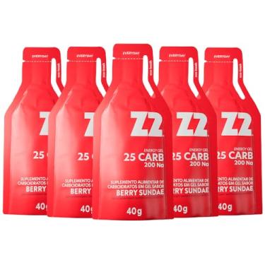 Imagem de Energy Gel Z2 | Z2+ | Edição Especial | Suplemento Alimentar de Carboidratos em Gel Líquido para Atletas de Alto Rendimento - Linha Gameday/LOAD UP - Box 05 Sachês 40g Cada (Box - 05 Saches | 25 Carb, Berry Sundae)