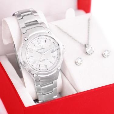 Imagem de Relógio Feminino Champion Ana Hickmann Analógico Prata AH30237Q, Prata