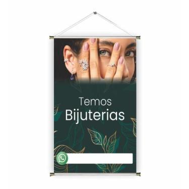 Imagem de Banner pronto Bijuteria BA 052 medida 45x70 cm arte pronta