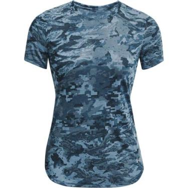 Imagem de Camiseta de Treino Feminina Under Armour Breeze SS, Azul, G