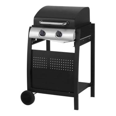 Imagem de Churrasqueira A Gás Com 2 Queimadores E Rodinhas - Aço Black